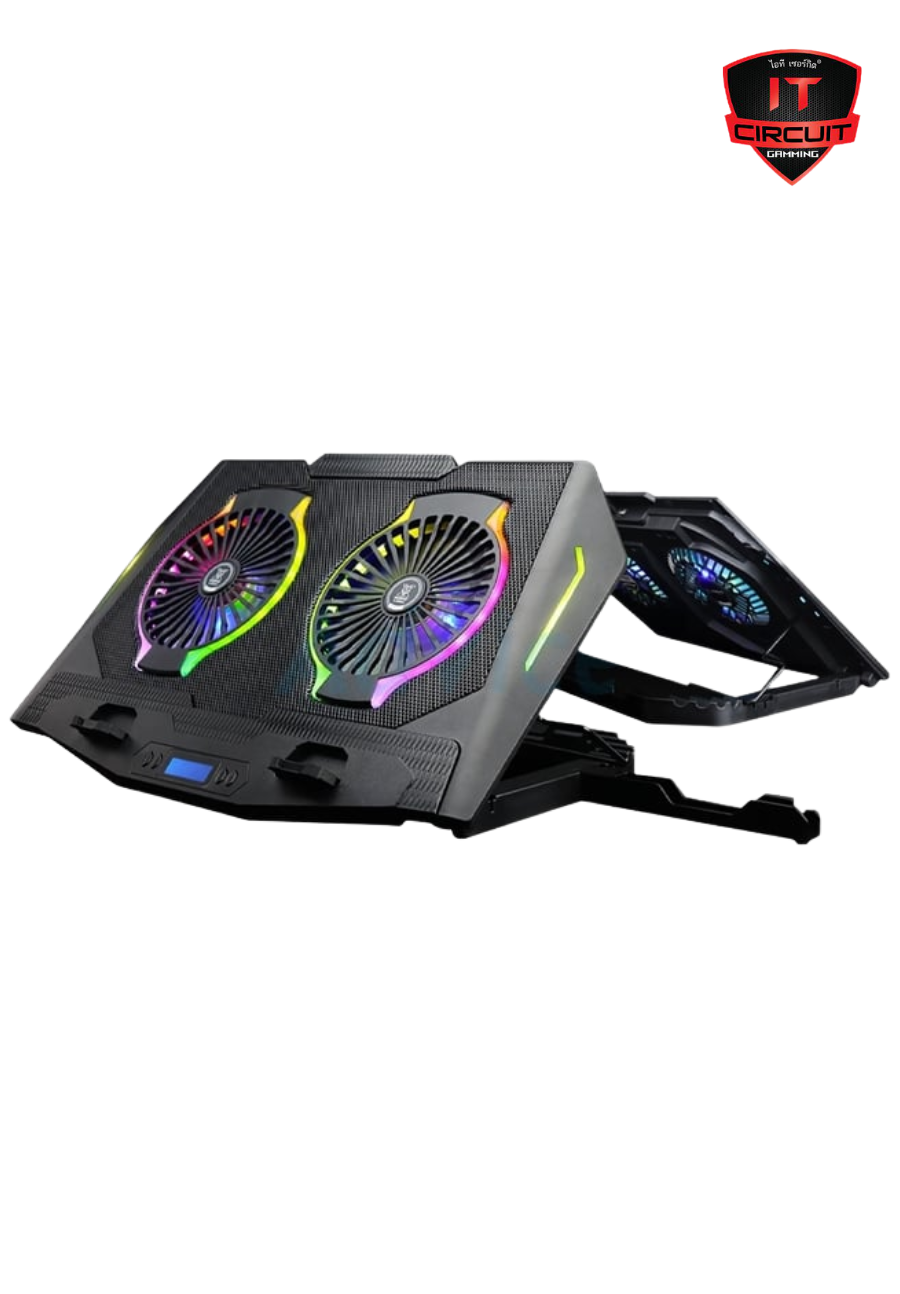 Cooler Pad (2 Fan RGB) NX-F2 SINDEL GAMING NUBWO Black SN111025A165Z