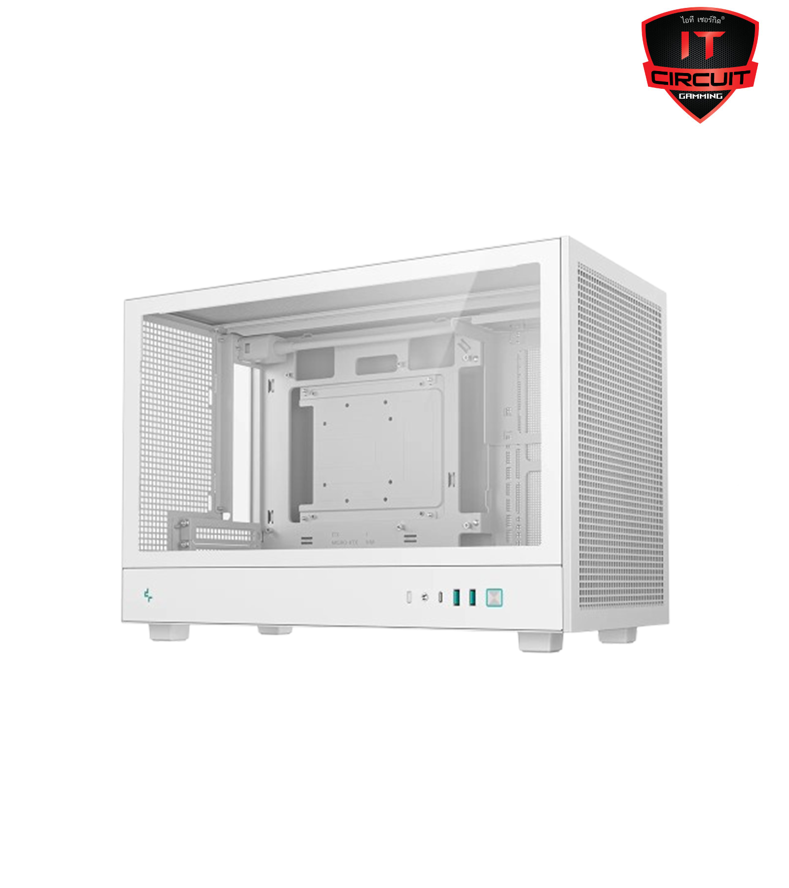 CASE (เคส) DEEPCOOL CH260 WH - WHITE MICRO-ATX