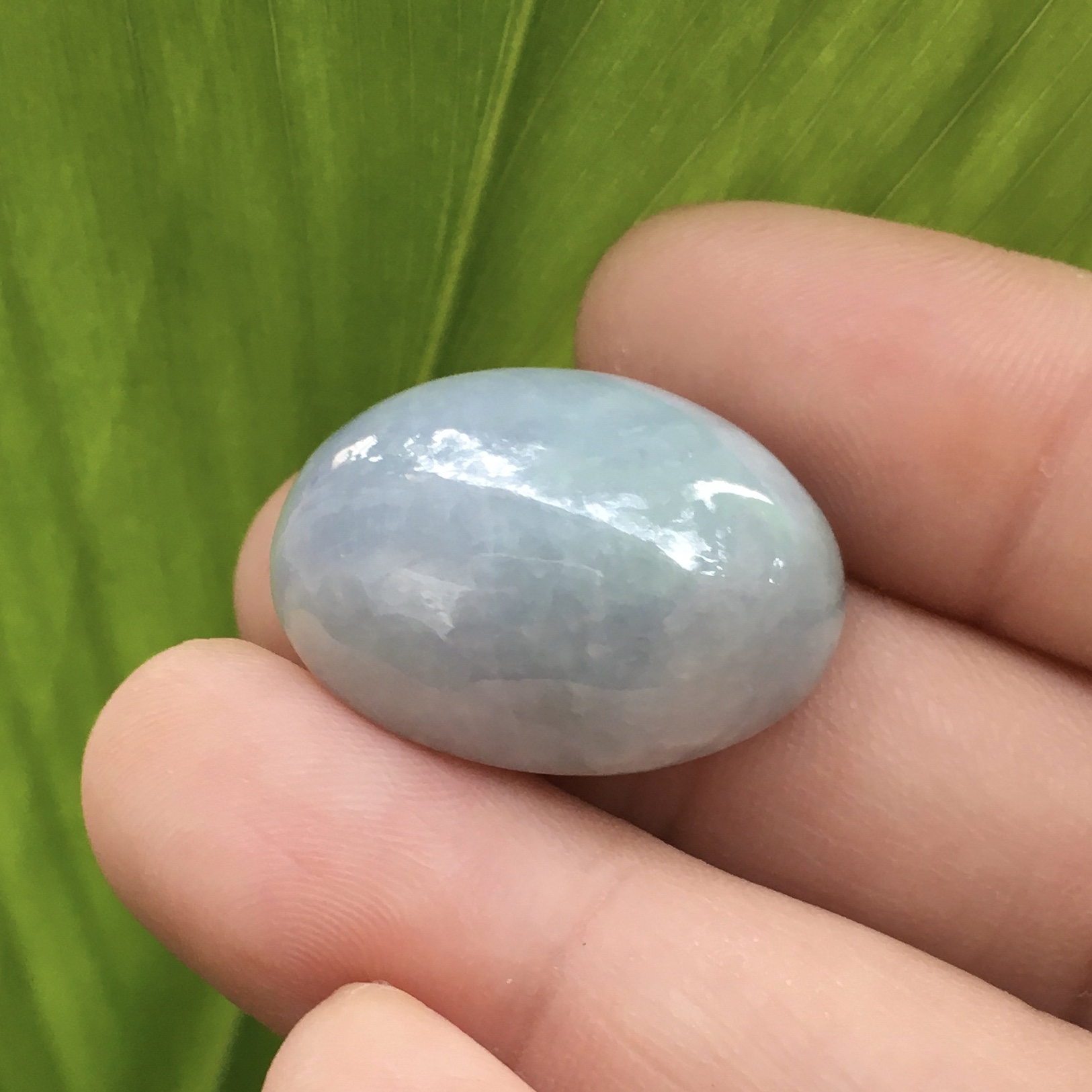 (Big size) หยกแท้ 39 กะรัต ไซส์ใหญ่ ทรงสวย รวมสีคลาสสิค เทาม่วงเขียว ปัดเงาสวย