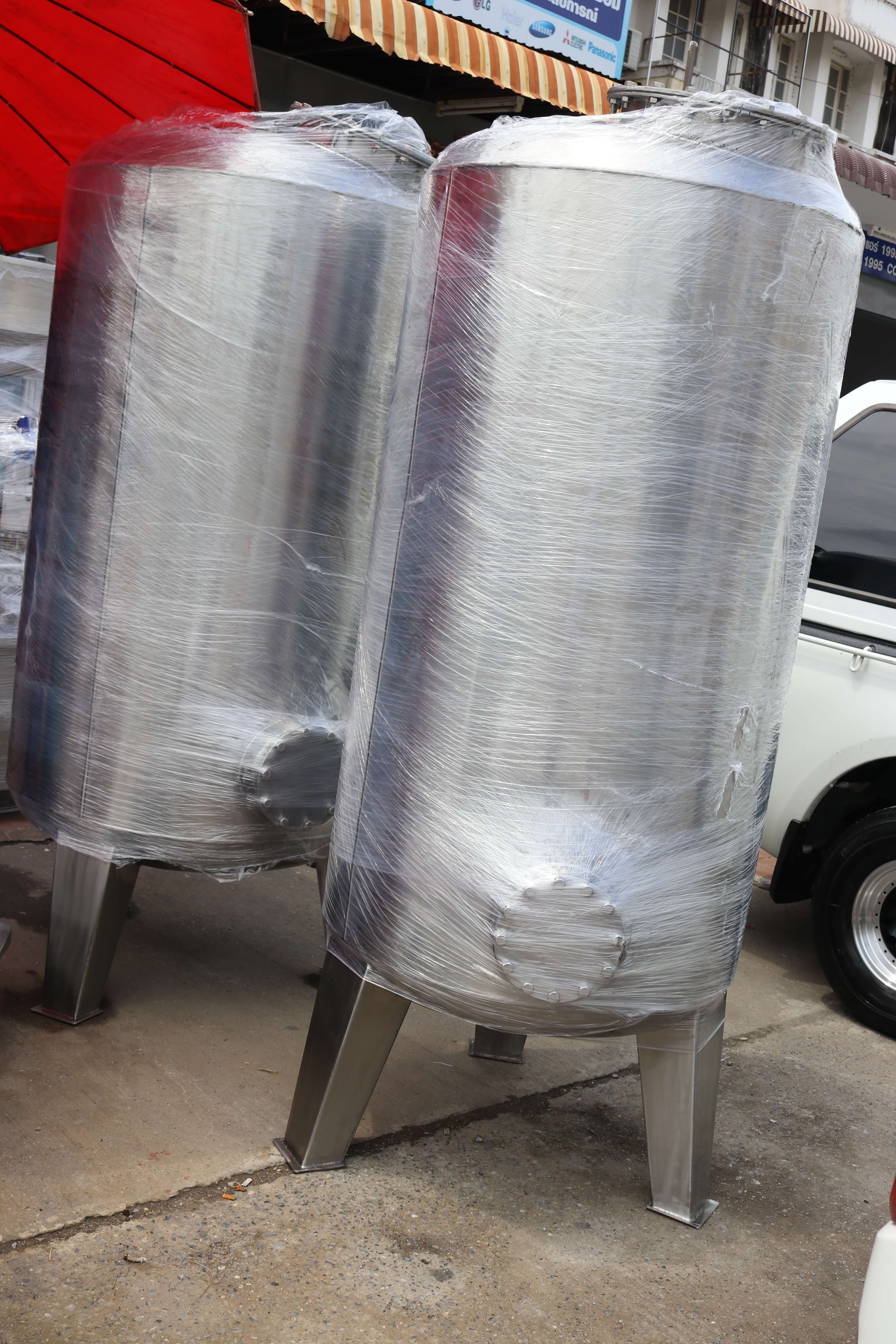 ถังกรองสแตนเลส24นิ้วหนา2มม