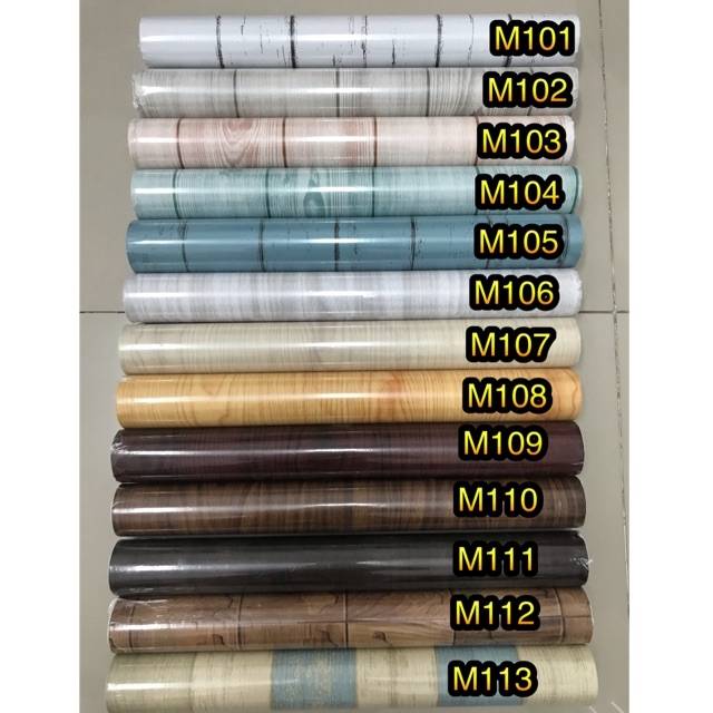 วอลเปเปอร์ลายไม้ หน้ากว้าง45ยาว10เมตร