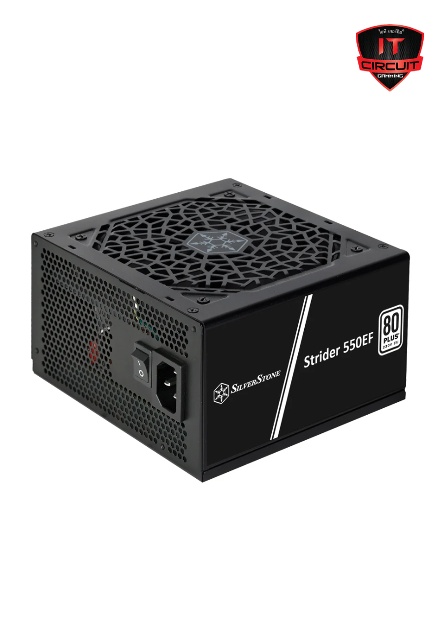 POWER SUPPLY (อุปกรณ์จ่ายไฟ) (80+ WHITE) 550W SILVERSTONE (SST-ST550-EF) SN27925T110H