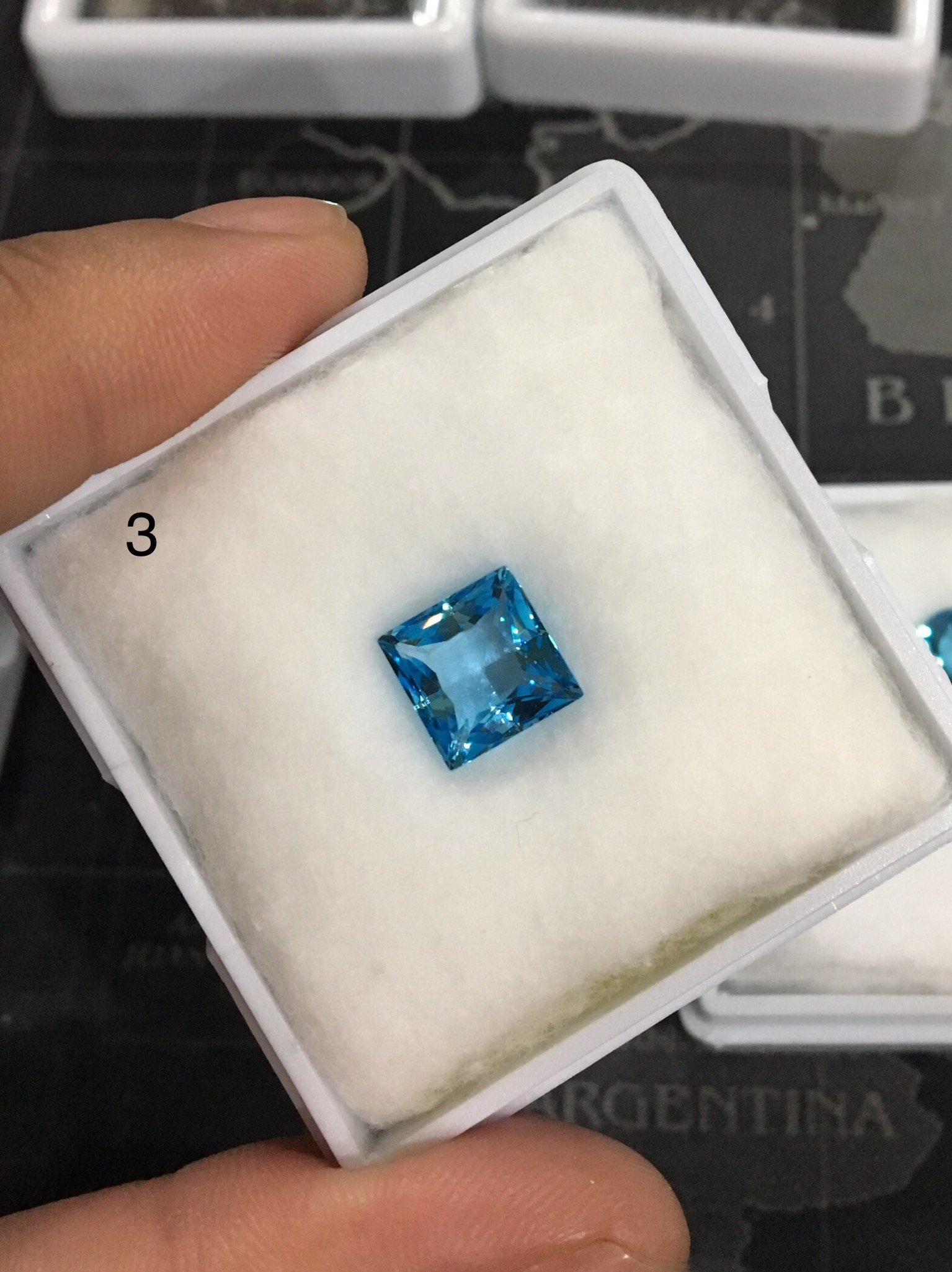 (ของขวัญวันแม่ เริ่มต้น 390 บาท) พลอยบลูโทพาซแท้ สีฟ้าสวย เนื้อใส ไฟดี เป็นของขวัญล้ำค่าเพื่อคนที่คุณรัก ไม่พอใจยินดีคืนเงิน