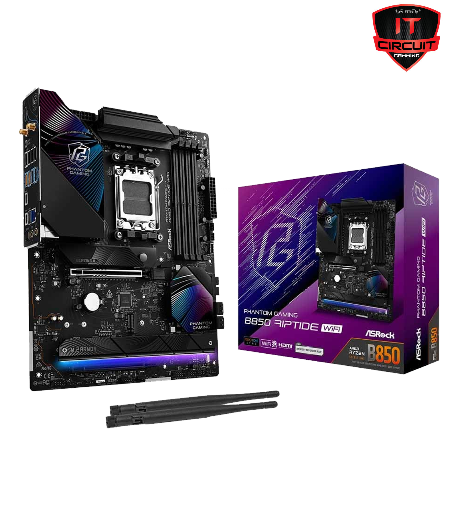 MAINBOARD (เมนบอร์ด) (AM5) ASROCK B850 RIPTIDE WIFI DDR5