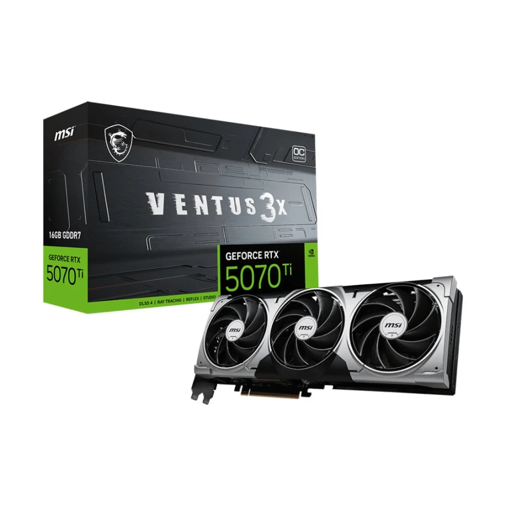 VGA(การ์ดจอ) MSI GEFORCE RTX 5070 TI VENTUS 3X OC - 16GB GDDR7
