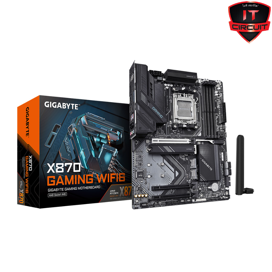 MAINBOARD (เมนบอร์ด) GIGABYTE X870 GAMING WIFI6 (REV. 1.0) - (AMD SOCKET AM5 DDR5 ATX) SN29925T110H