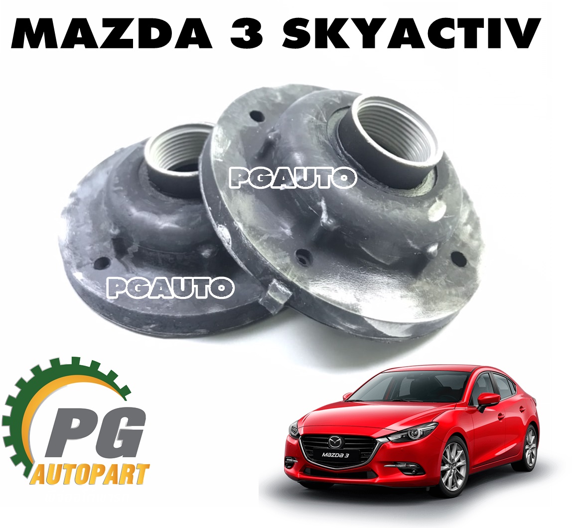 ยางรองสปริงโช๊คหลัง-ตัวบน MAZDA 3 SKYACTIV ปี 2014-2018 (1 คู่) แท้ / รูปจริง
