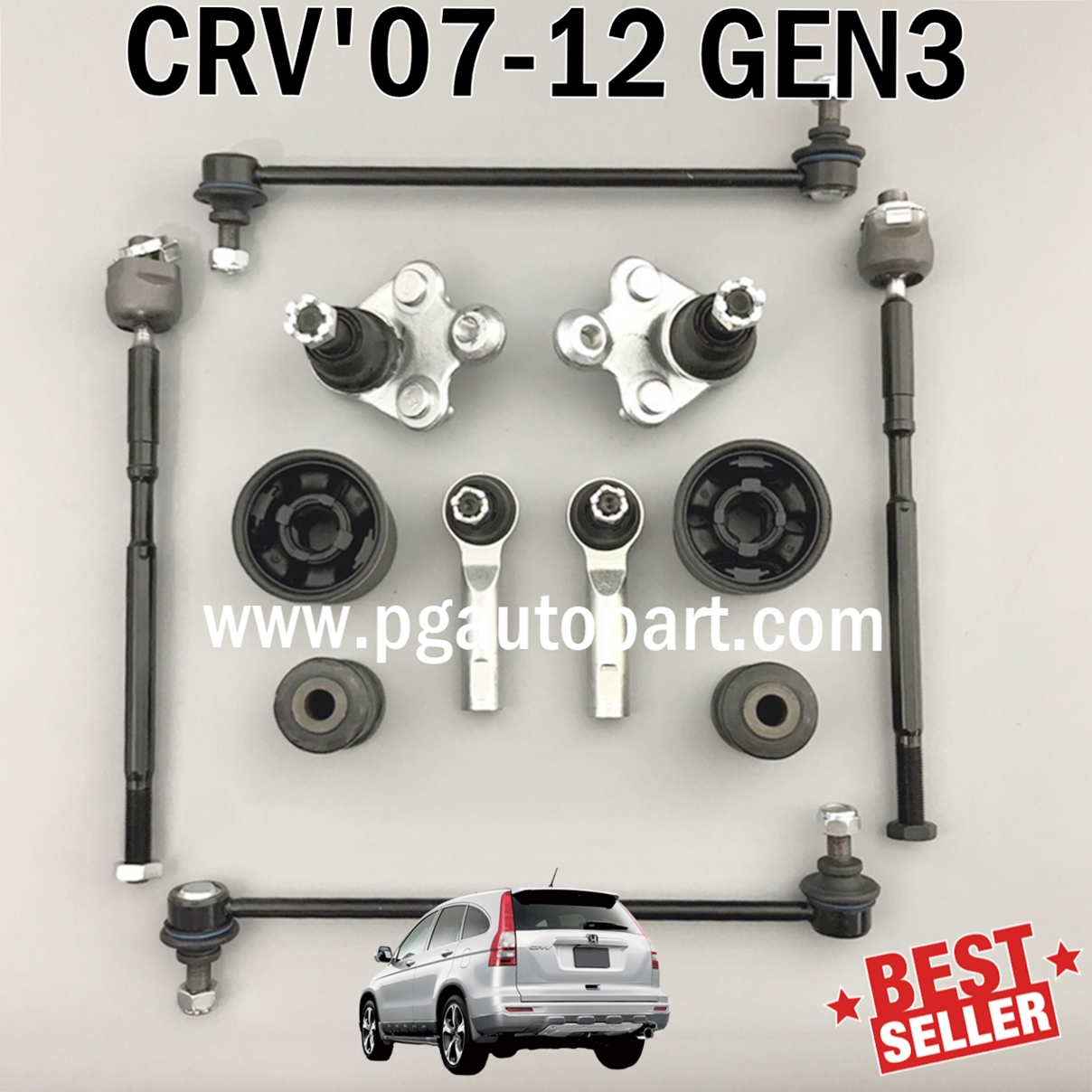 ชุดช่วงล่างหน้า ฮอนด้าซีอาร์วี HONDA CRV GEN3 ปี 2007-2012 2.0-2.4 ( 1 ชุด= 12 ชิ้น ) / รูปจริง