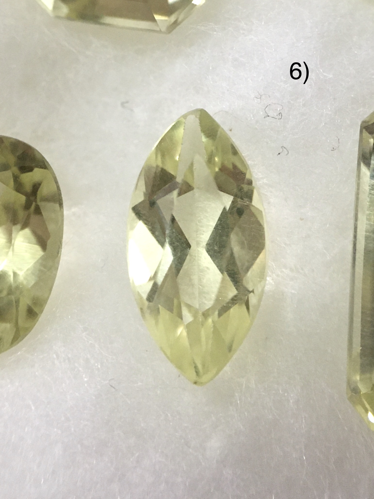 (หวานๆ วาเลนไทน์ เริ่มต้น 129 ) LEMON QUARTZ เลมอนควอทซ์ แท้ 7 เม็ด 7 เชพ สวยน่ารักไฟดีทุกเม็ดจ้า