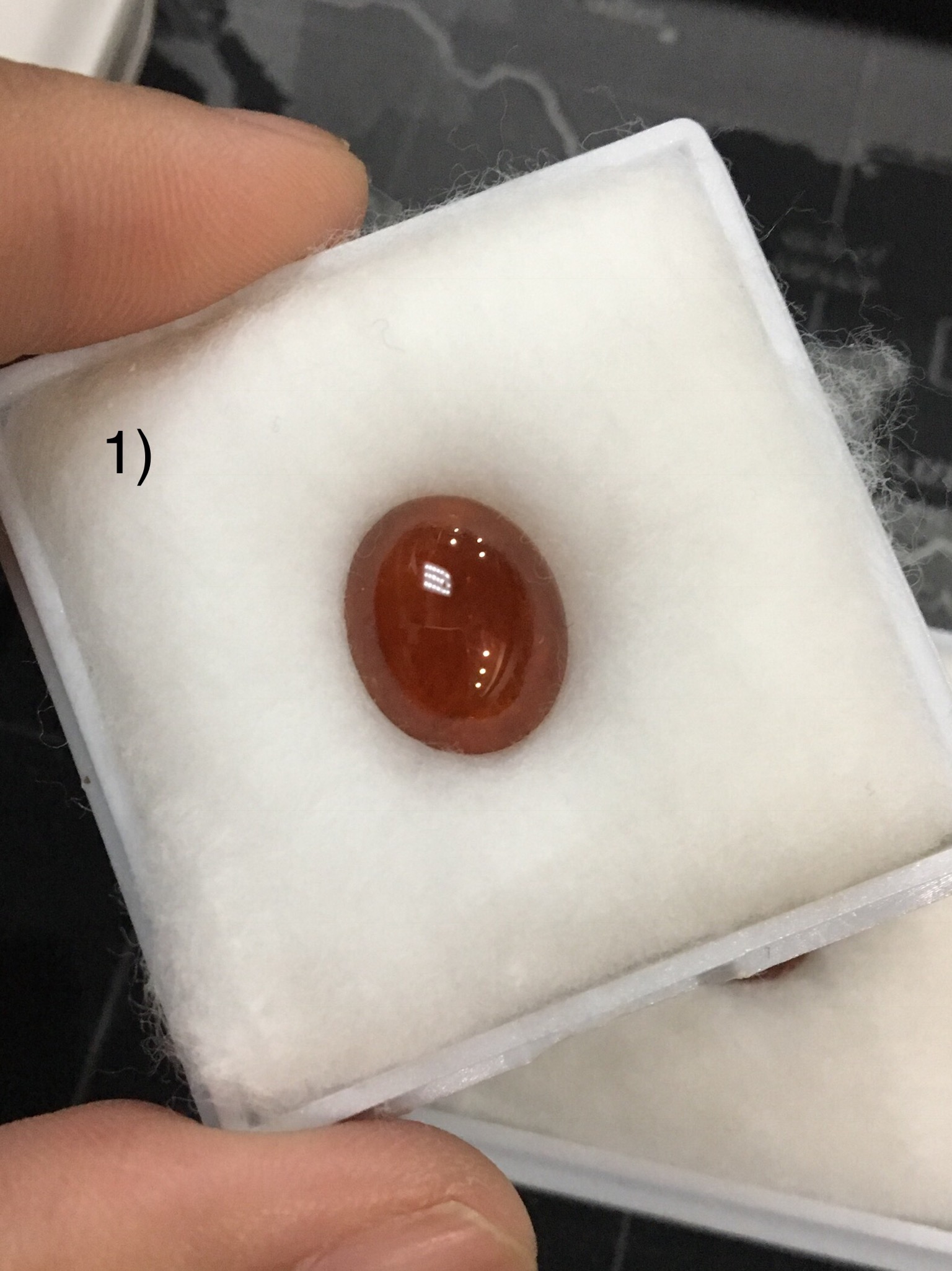 (ลดแรงส์70%)พลอยโกเมนสีส้มแท้ สีสด เนื้อสวย ไม่พอใจยินดีคืนเงินจ้า