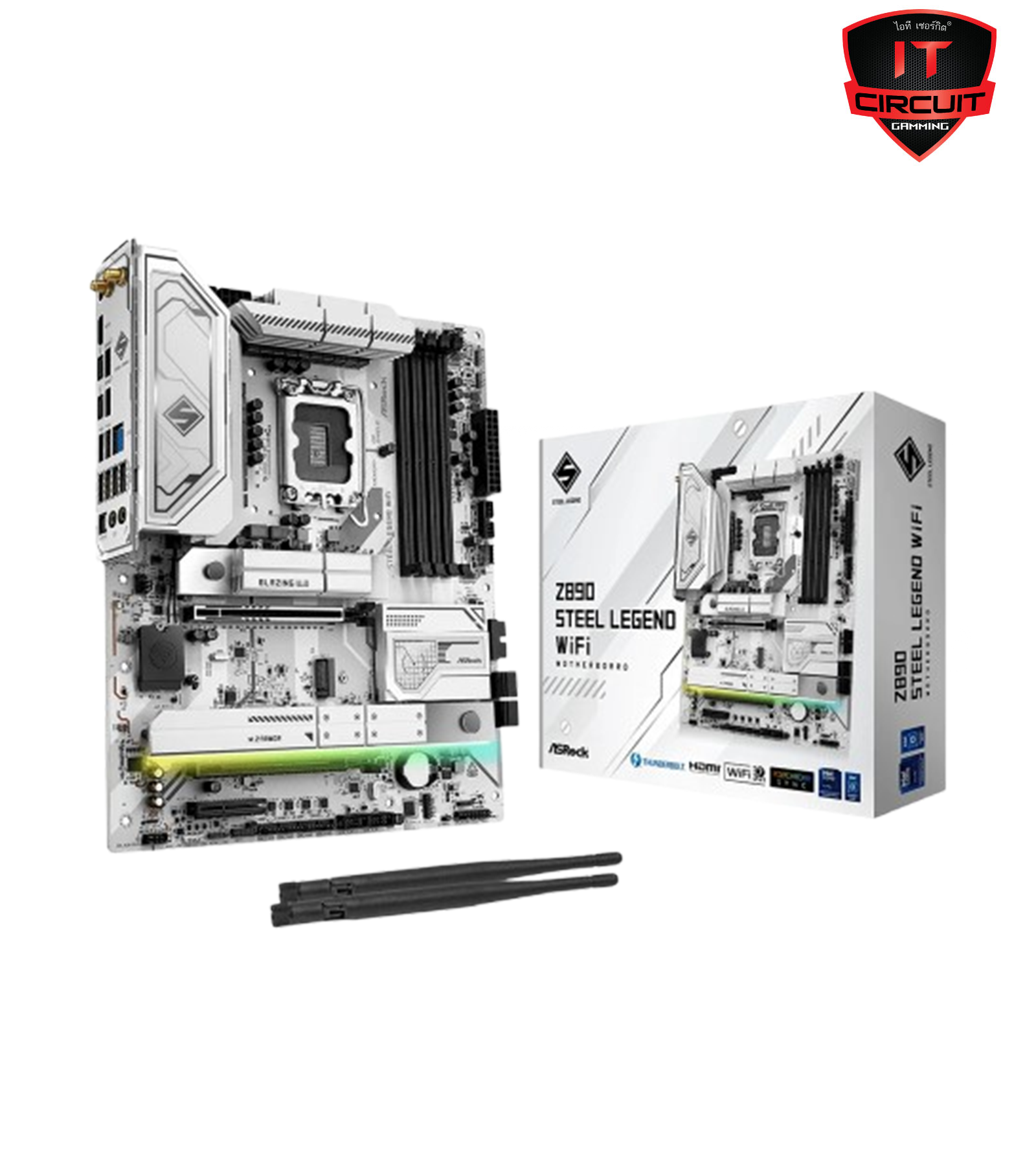 MAINBOARD (เมนบอร์ด) ASROCK Z890 STEEL LEGEND WIFI (INTEL SOCKET 1851 DDR5 ATX)