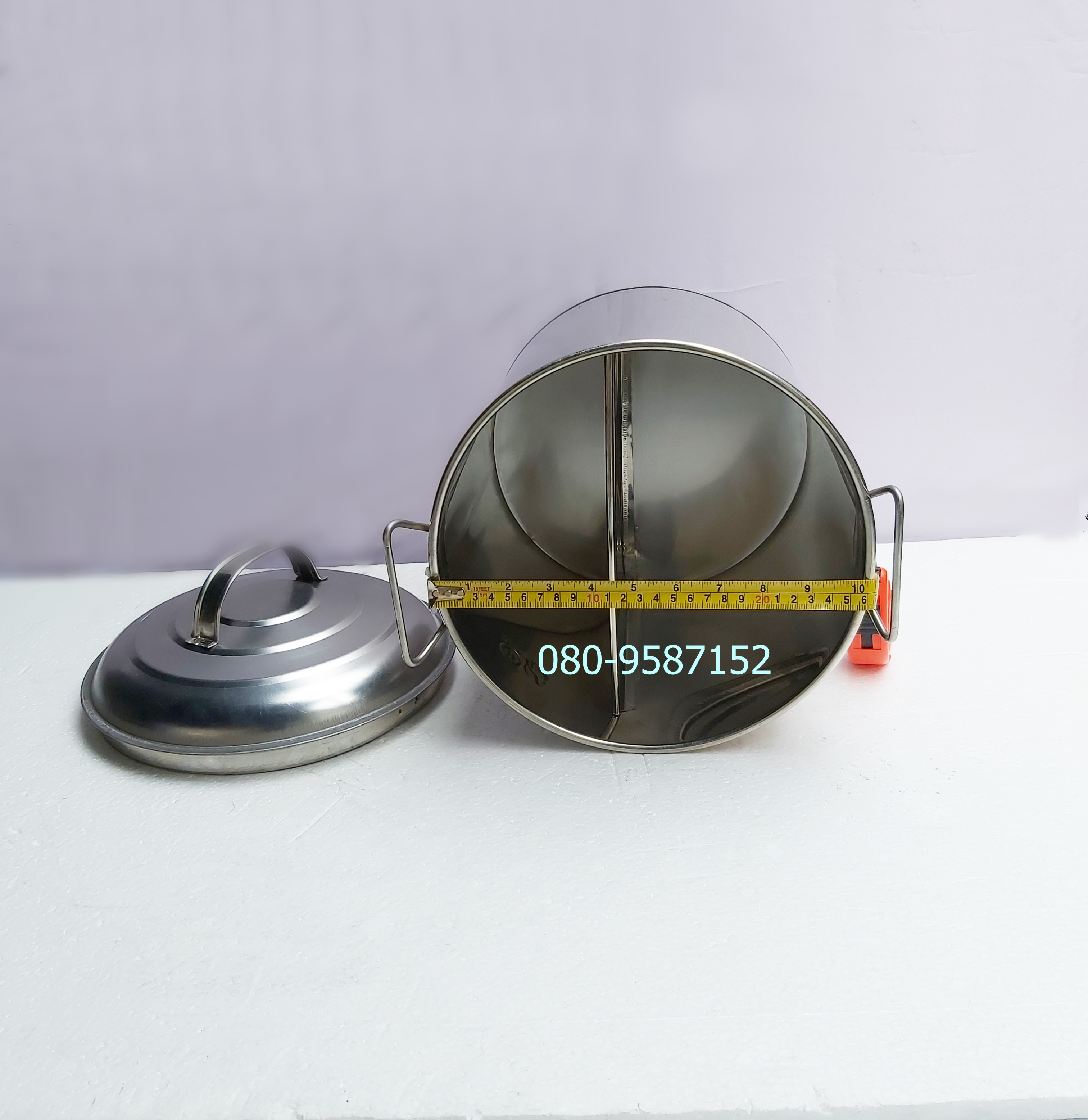 หม้อก๋วยเตี๋ยว 2 ช่อง ขนาด 25.5ซ.ม เบอร์ 10 (สำหรับครอบครัวเล็ก)