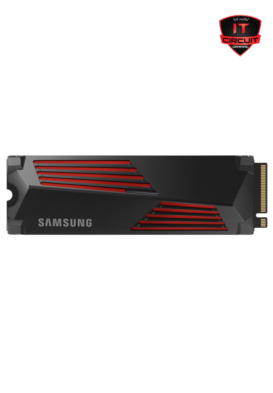2 TB SSD (เอสเอสดี) SAMSUNG 990 PRO WITH HEATSINK - PCIe 4x4/NVMe M.2 2280 (MZ-V9P2T0CW) SN181025B150Y