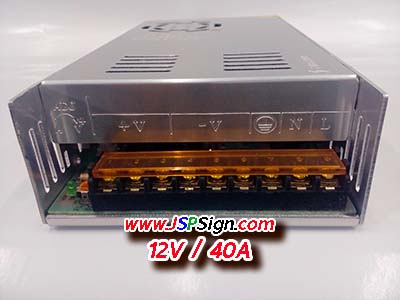 แหล่งจ่ายไฟ Switching Power Supply12V 40A ขายส่ง 2 ชิ้น