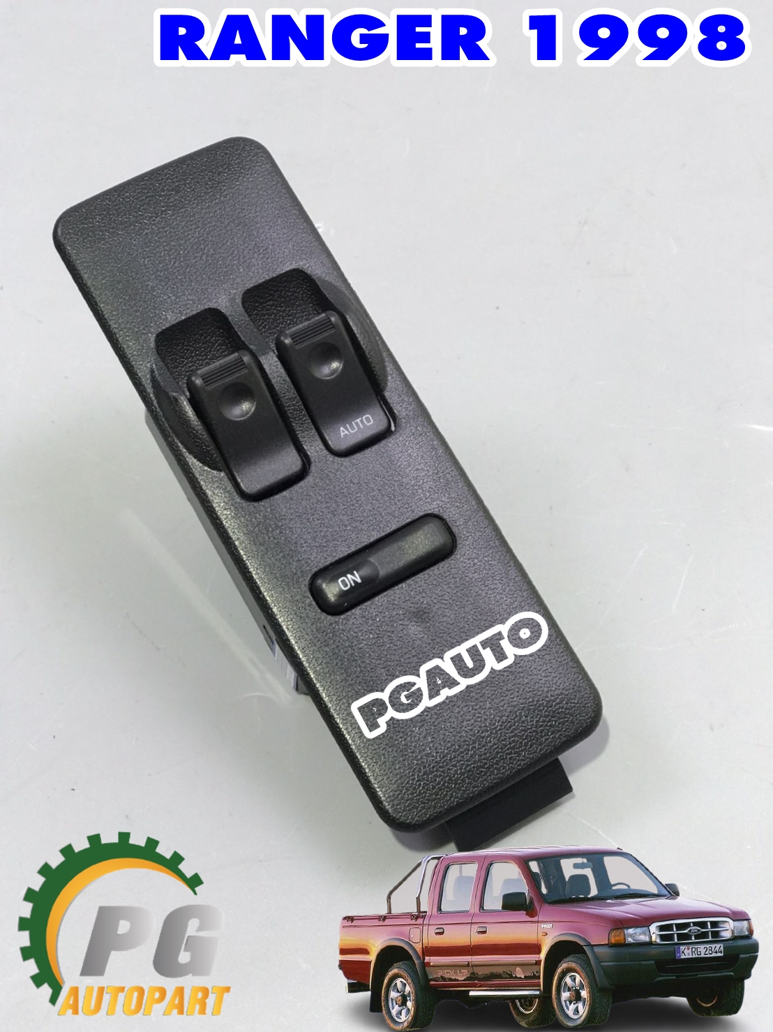 สวิทกระจกประตูหน้า FORD RANGER ปี1998-2003 (กระบะ ตอนเดียว) (1ชิ้น) ไต้หวัน / รูปจริง