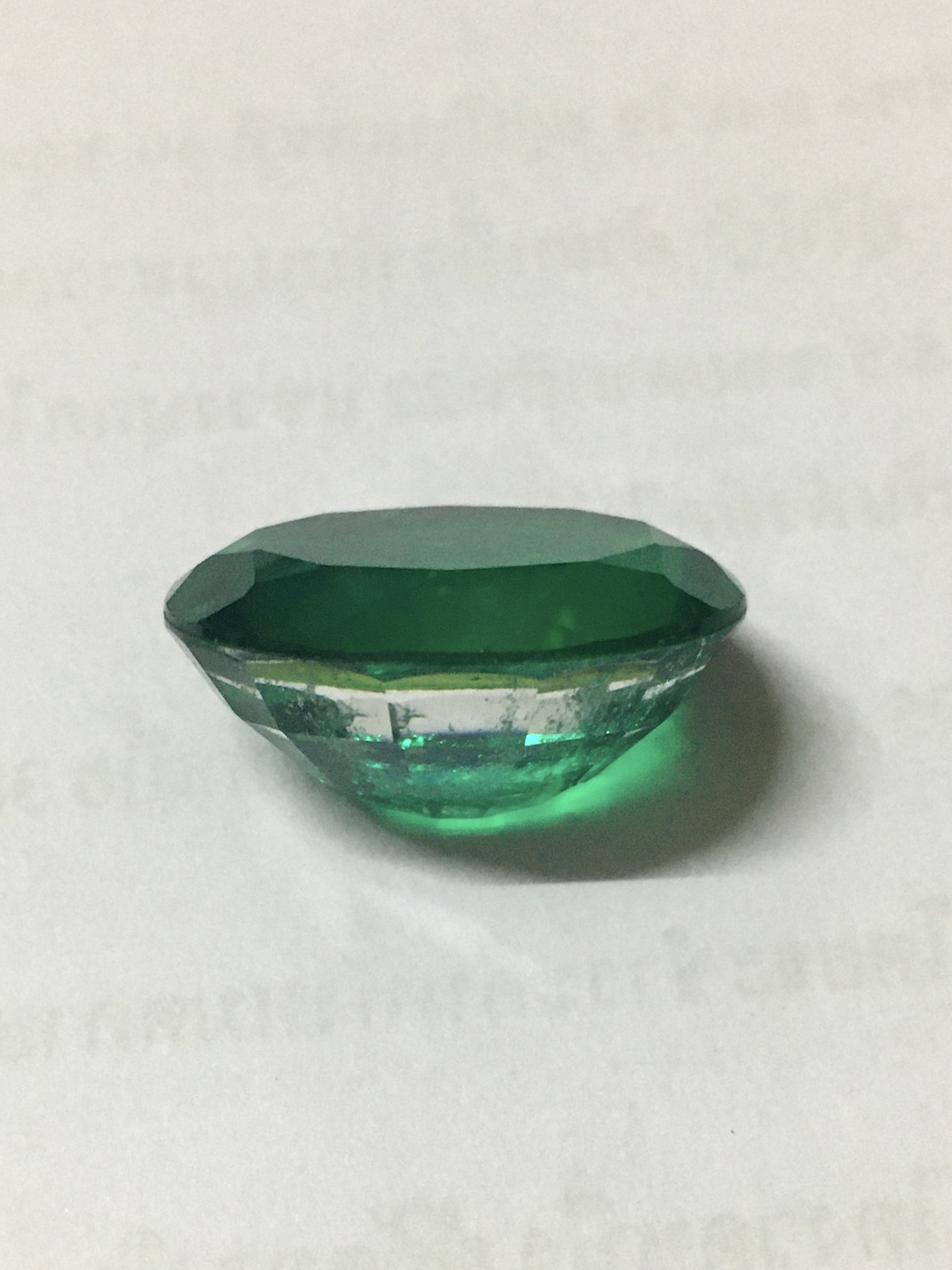 (เริ่มต้น1390 ) มรกต โคลนนิ่ง 2.9 กะรัต เจียรเหลี่ยมมรกต สวยเหมือนของแท้ แม้กระทั่งตำหนิจ้า