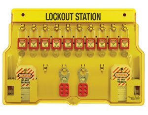 10 Padlocks Lockout Station