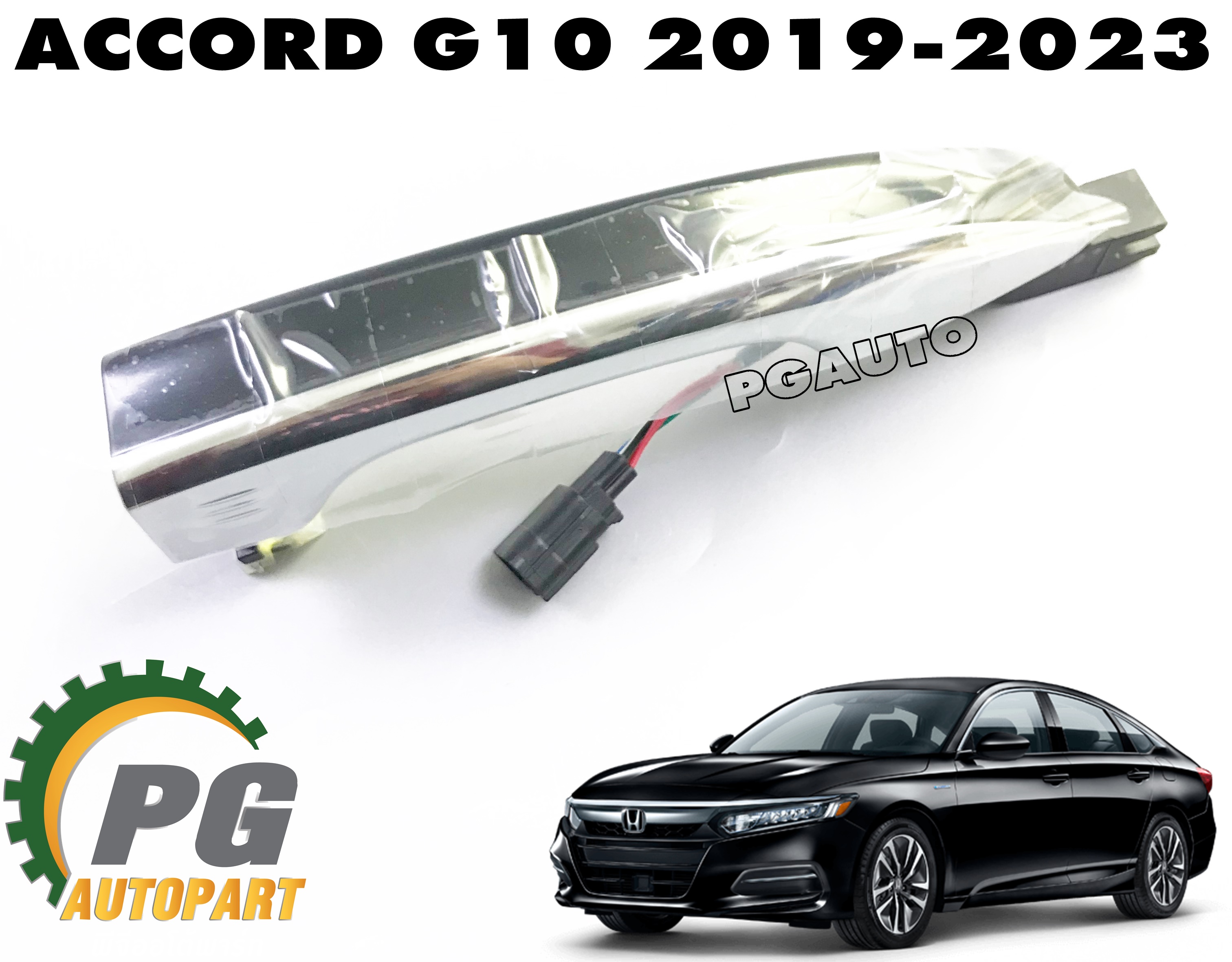 มือเปิดประตูนอกหน้า LH HONDA ACCORD G10 ปี 2019-2023 (1 ชิ้น) แท้ / รูปจริง