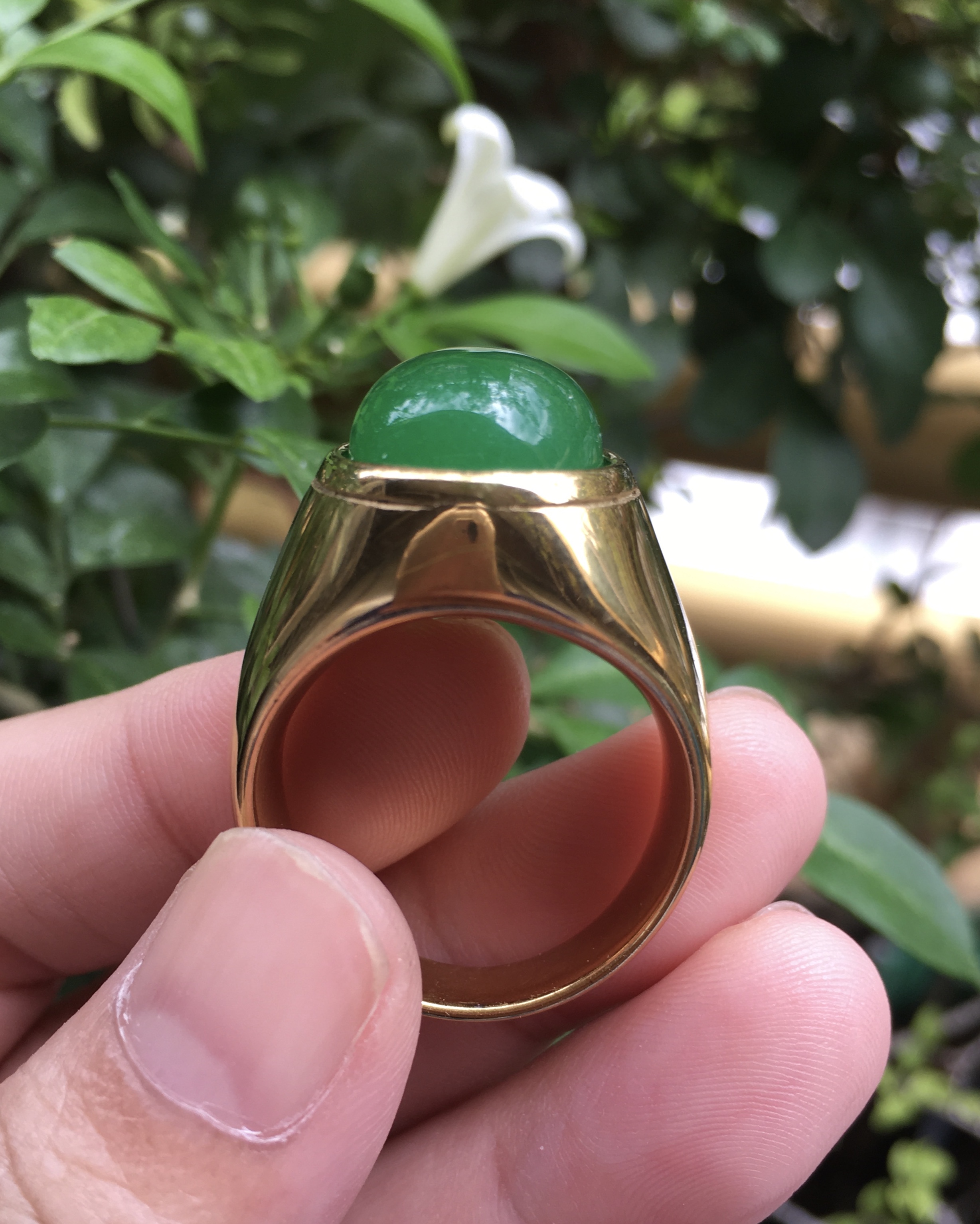 (ไซส์ 65) แหวนหยก แหวนแฟชั่นชาย ไซส์ใหญ่ ใส่สวย ราคาเบาหวิว