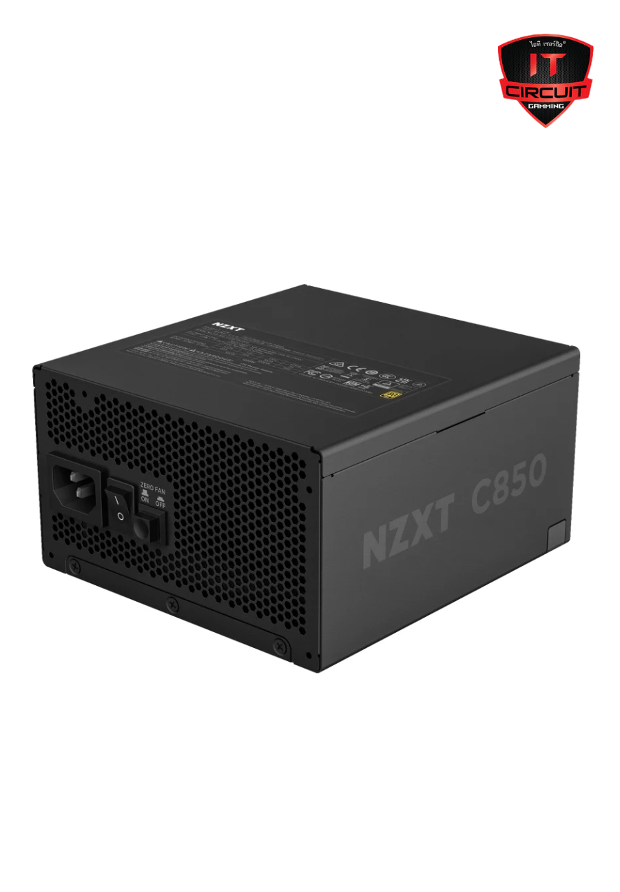 POWER SUPPLY (อุปกรณ์จ่ายไฟ) (80+ GOLD) 850W NZXT Black (PA-8G2BB-US) SN27925T330H