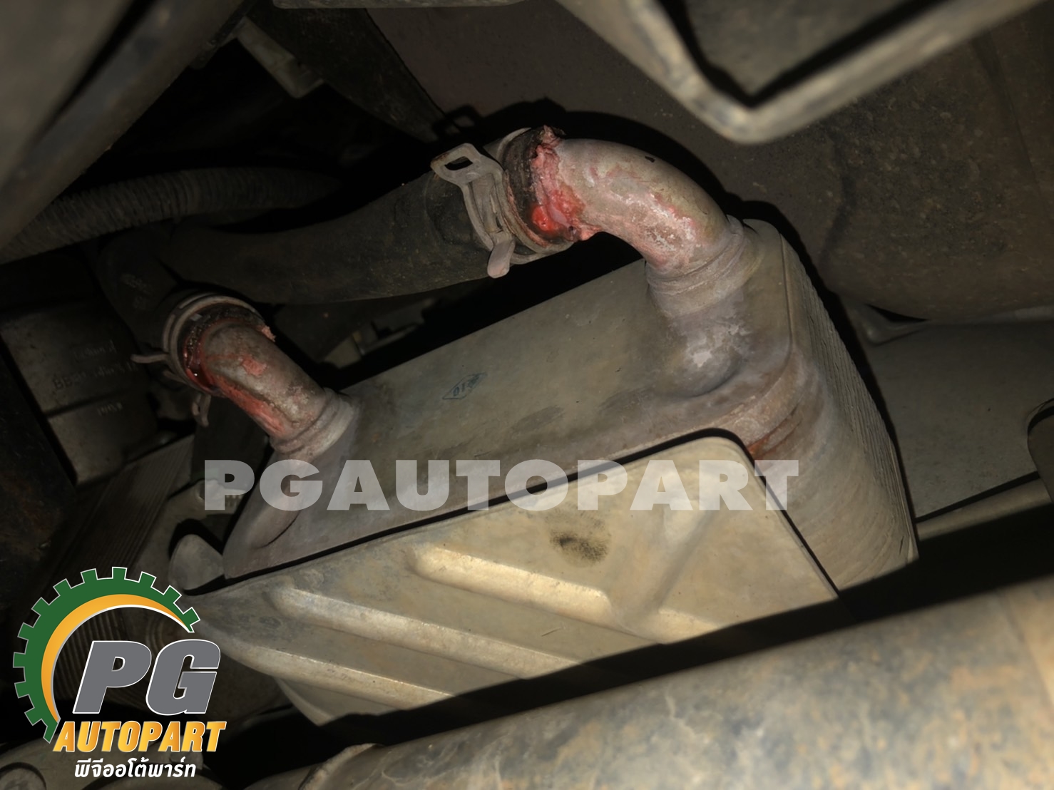 ออยคลูเลอร์น้ำมันเกียร์ FORD RANGER T6 ปี 2012-2014 (1ชิ้น) แท้ / รูปจริง