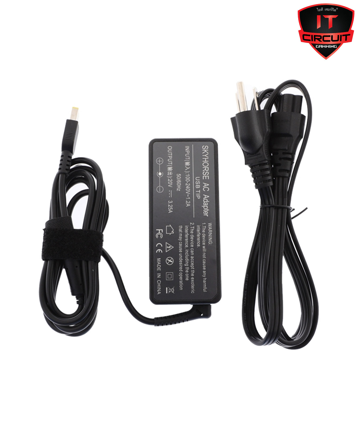 Adapter NB LENOVO (USB Tip) 20V (65W) 3.25A SKYHORSE