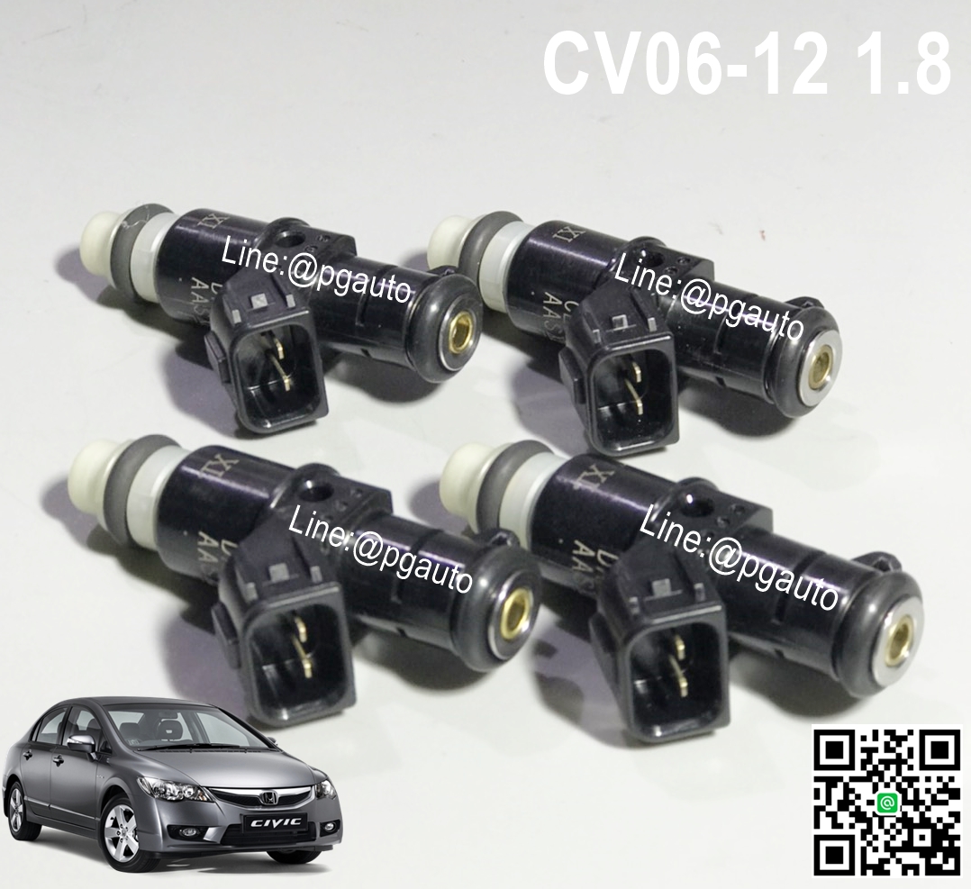 เซตสุดคุ้ม!!! ชุดหัวฉีดน้ำมันรถยนต์ฮอนด้าซิตี้ HONDA CIVIC06-12 (FD) 1.8 โฉมนางฟ้า 6รูฉีด OEM แท้ (1 ชุด = 4ตัว)