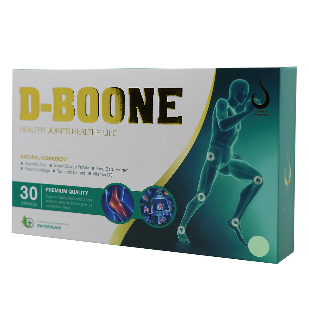 ดีบูน DBoone กระดูกและข้อ ข้อเสื่อม, เอ็นอักเสบ, กระดูกพรุน,กระดูกทับเส้น (1 กล่อง 30 แคปซูล)