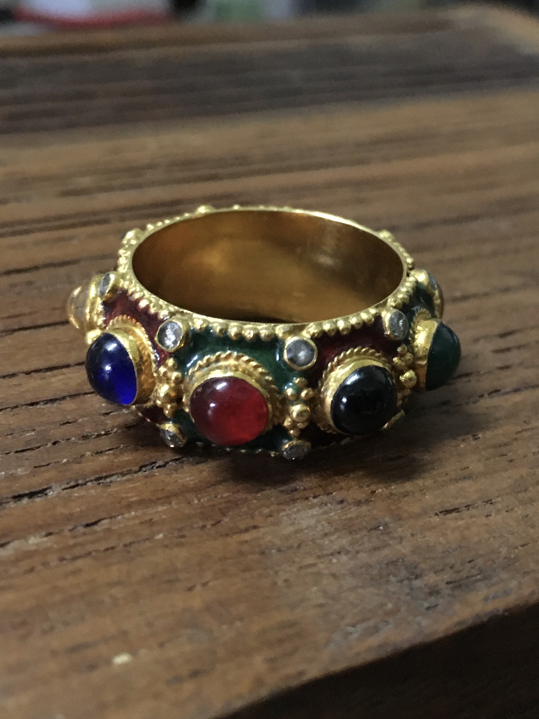 (มือสอง) แหวนพิรอด ทองเพชรแท้ 0.45 กะรัต งานโบราณ สวย ขลัง มีเสน่ห์มากค่ะ