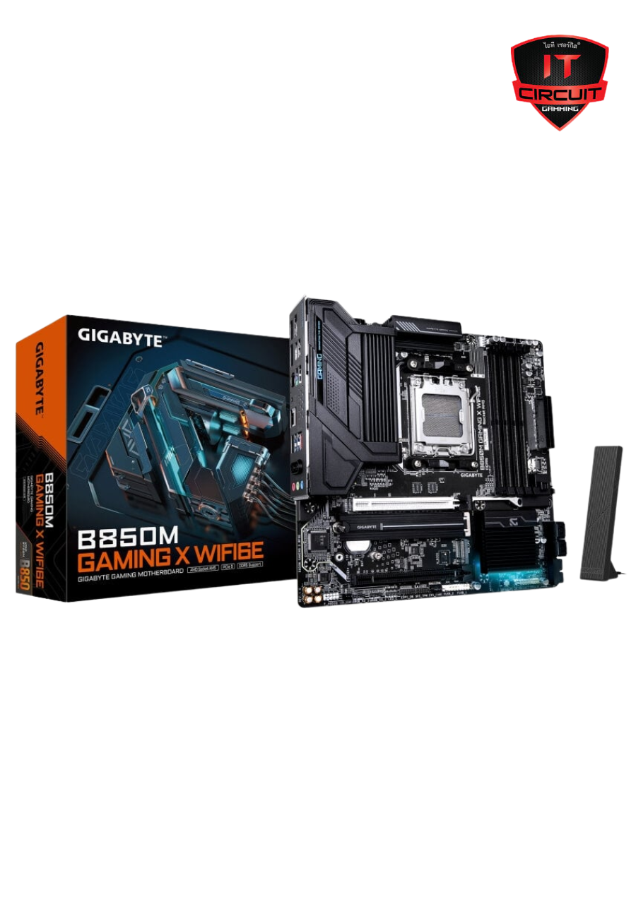 MAINBOARD (เมนบอร์ด) GIGABYTE B850M GAMING X WIFI6E (AMD SOCKET AM5 DDR5 MICRO-ATX) SN171025B200Y