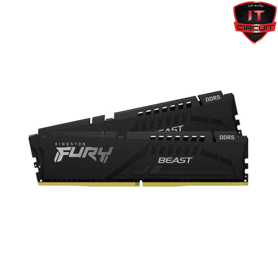 RAM (แรม) DDR5(5600) 64GB (32GBX2) KINGSTON BEAST FURY BLACK SN031025T10H