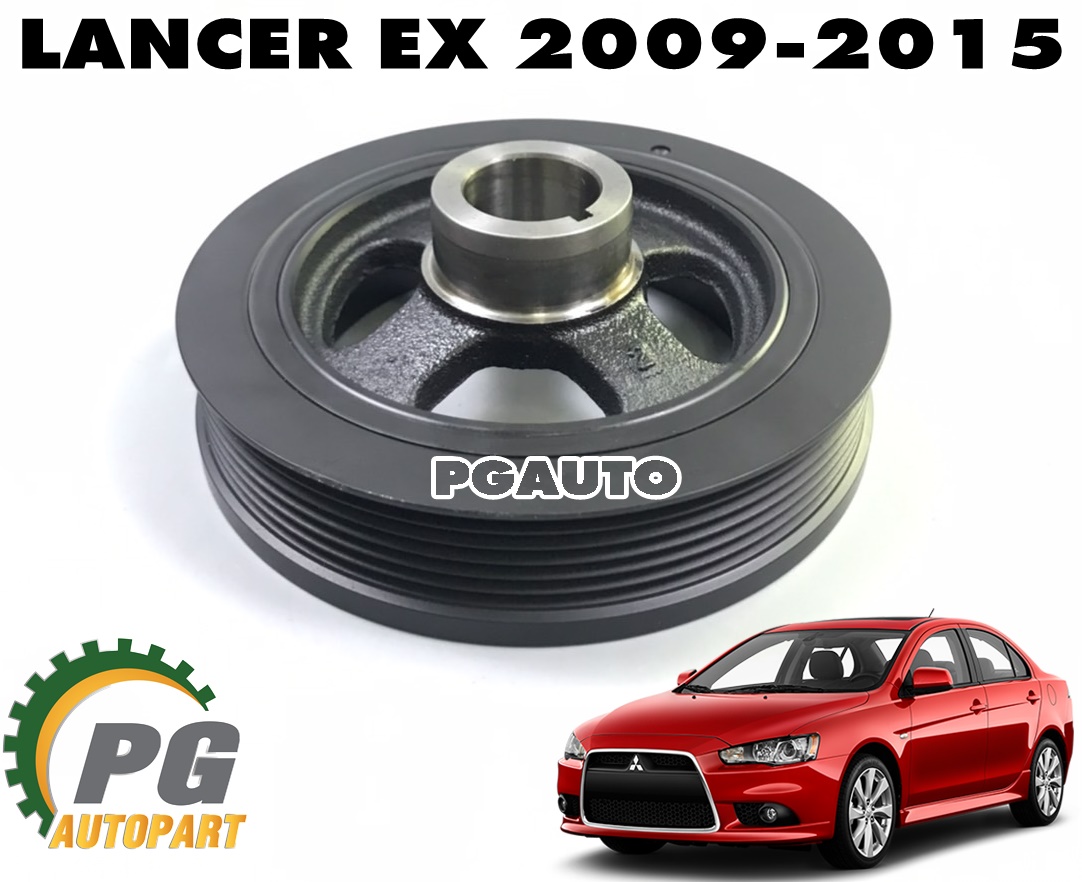 มู่เล่ย์เพลาข้อเหวี่ยงหน้า LANCER EX เครื่อง 1.8 และ 2.0 L ปี 2009-2015 (1 ชิ้น) แท้ / รูปจริง