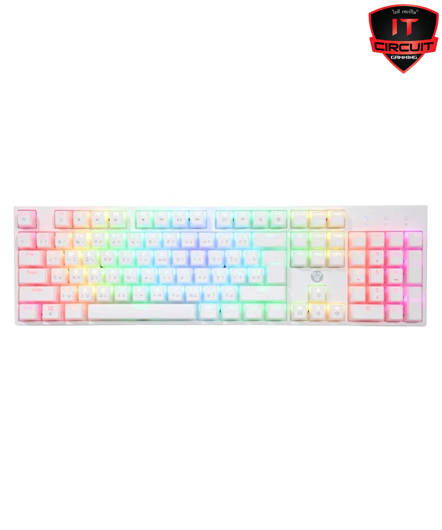 KEYBOARD FANTECH MK887 RIY WHITE - BLUE-SWITCH HOTSWAP