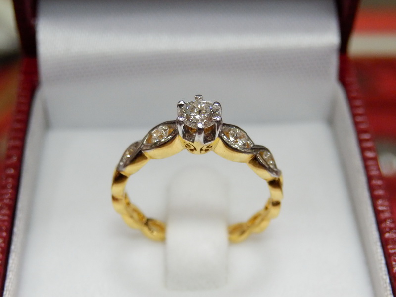 m149 แหวนเพชรแท้ 0.39 กะรัต งานดี ราคาเบาๆ