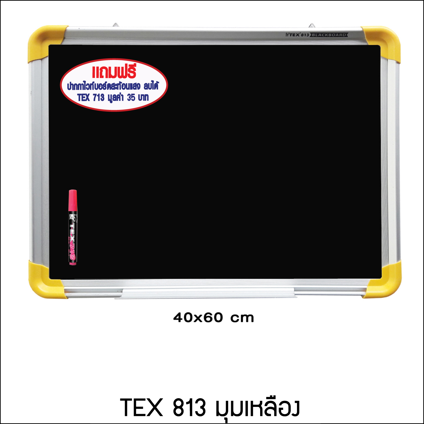 TEX 813 ขนาด 40 x 60 ซม.+ ปากกาสีสะท้อนแสง