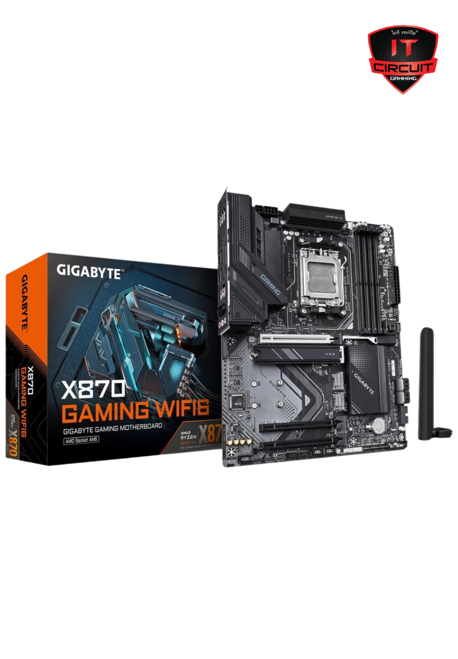 MAINBOARD (เมนบอร์ด) GIGABYTE X870 GAMING WIFI6 (AMD SOCKET AM5 DDR5 ATX) SN3110251B210Y