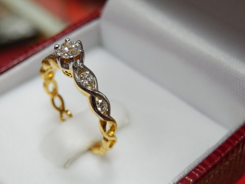 m149 แหวนเพชรแท้ 0.39 กะรัต งานดี ราคาเบาๆ