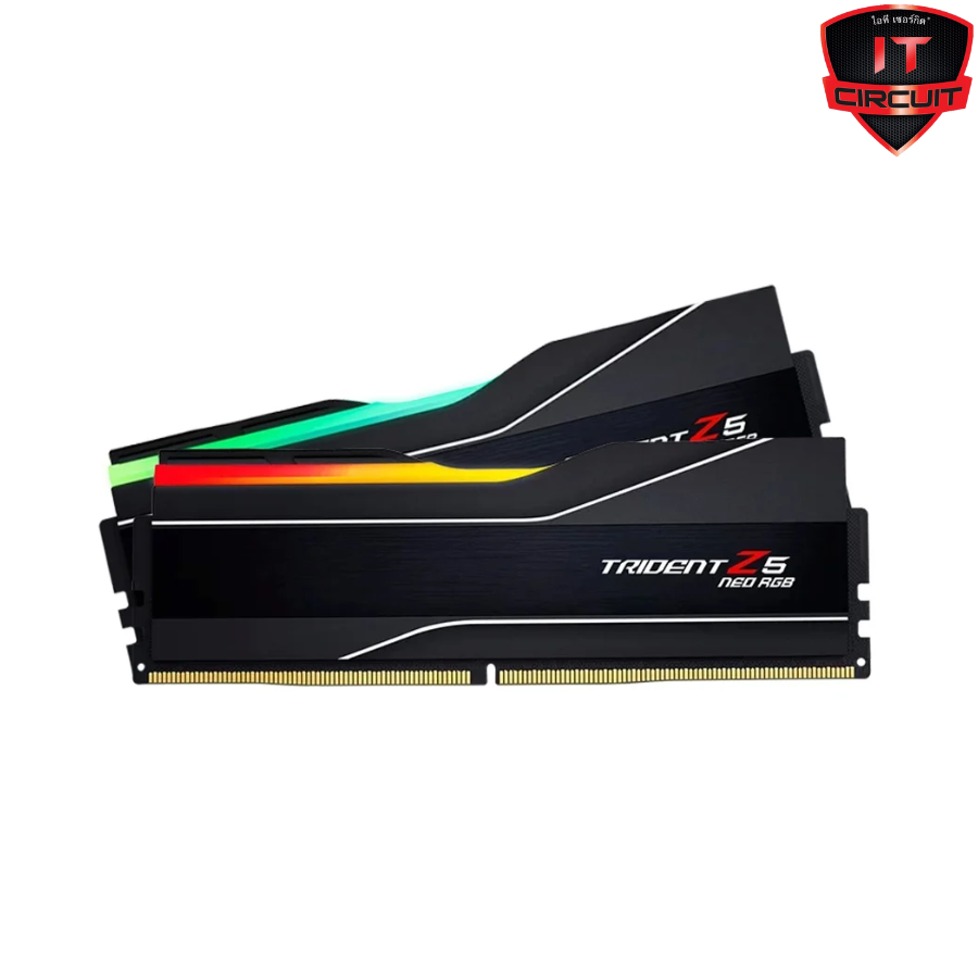 RAM (แรม) DDR5(6000) 128GB (64GBX2) G.SKILL TRIDENT Z5 NEO RGB BLACK SN031025T10H