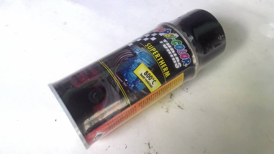 สีดำทนความร้อน DUPLI COLOR 800 องศา ขนาด150 ml.