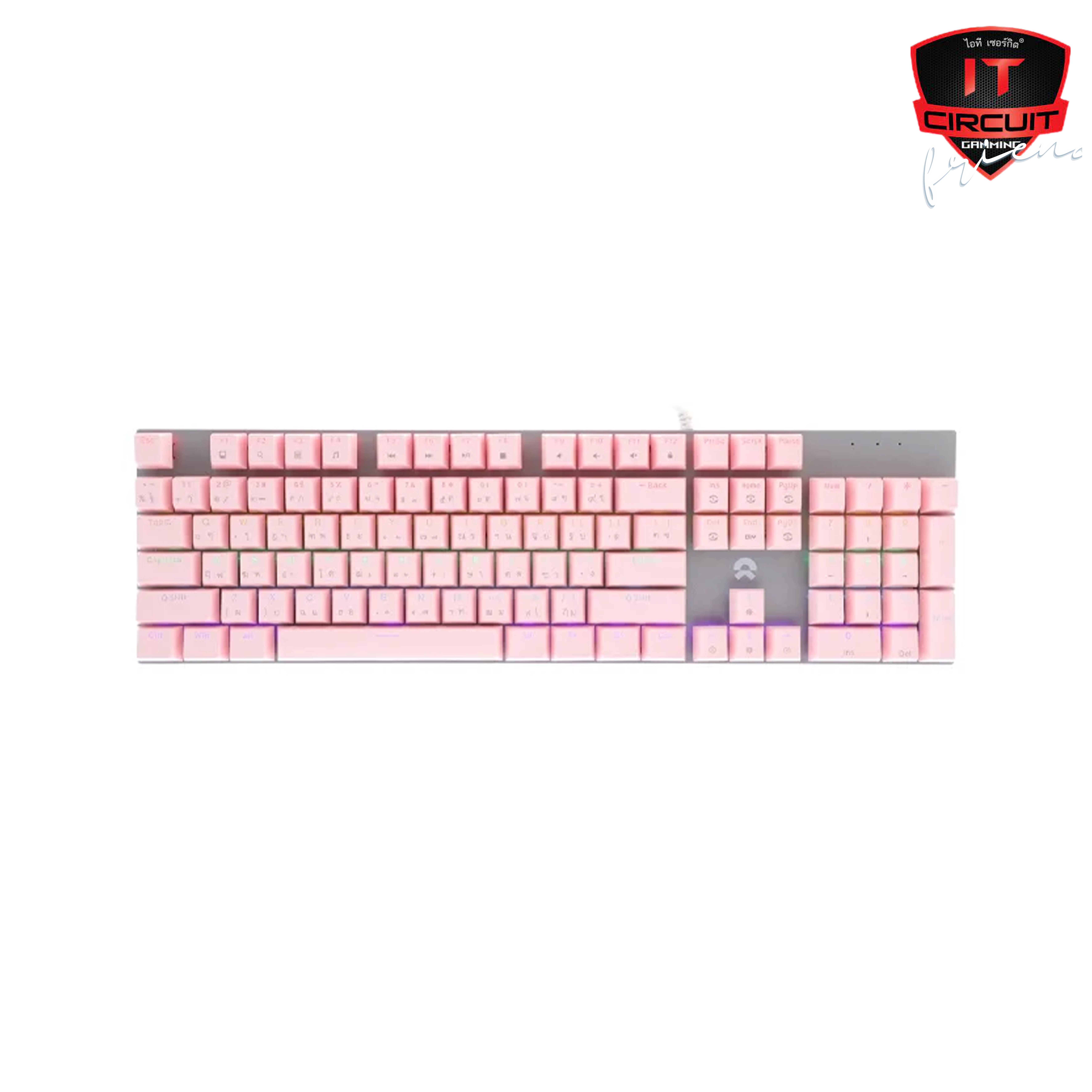 KEYBOARD (คีย์บอร์ด) OKER K428 PINK - BLUE SWITCH