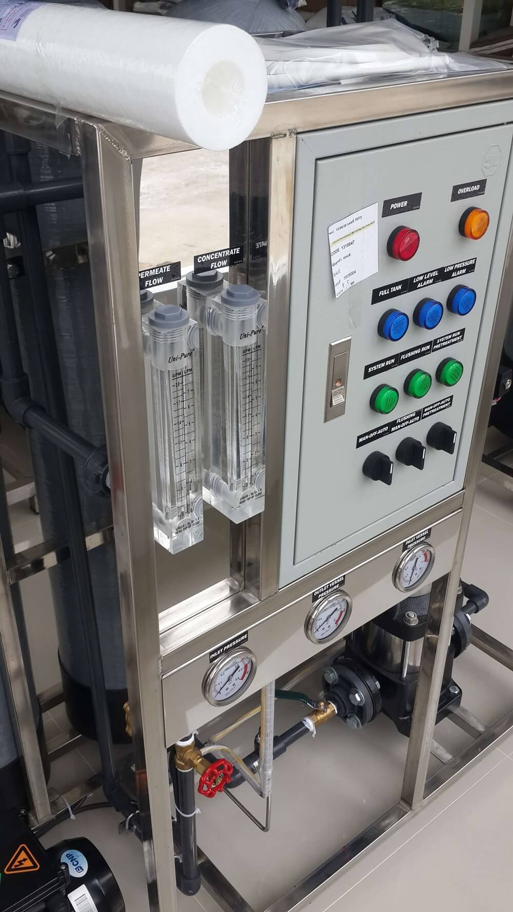 ชุดเครื่องกรองน้ำดื่ม SOFT + RO อัตรา 3000 ลิตร/วัน