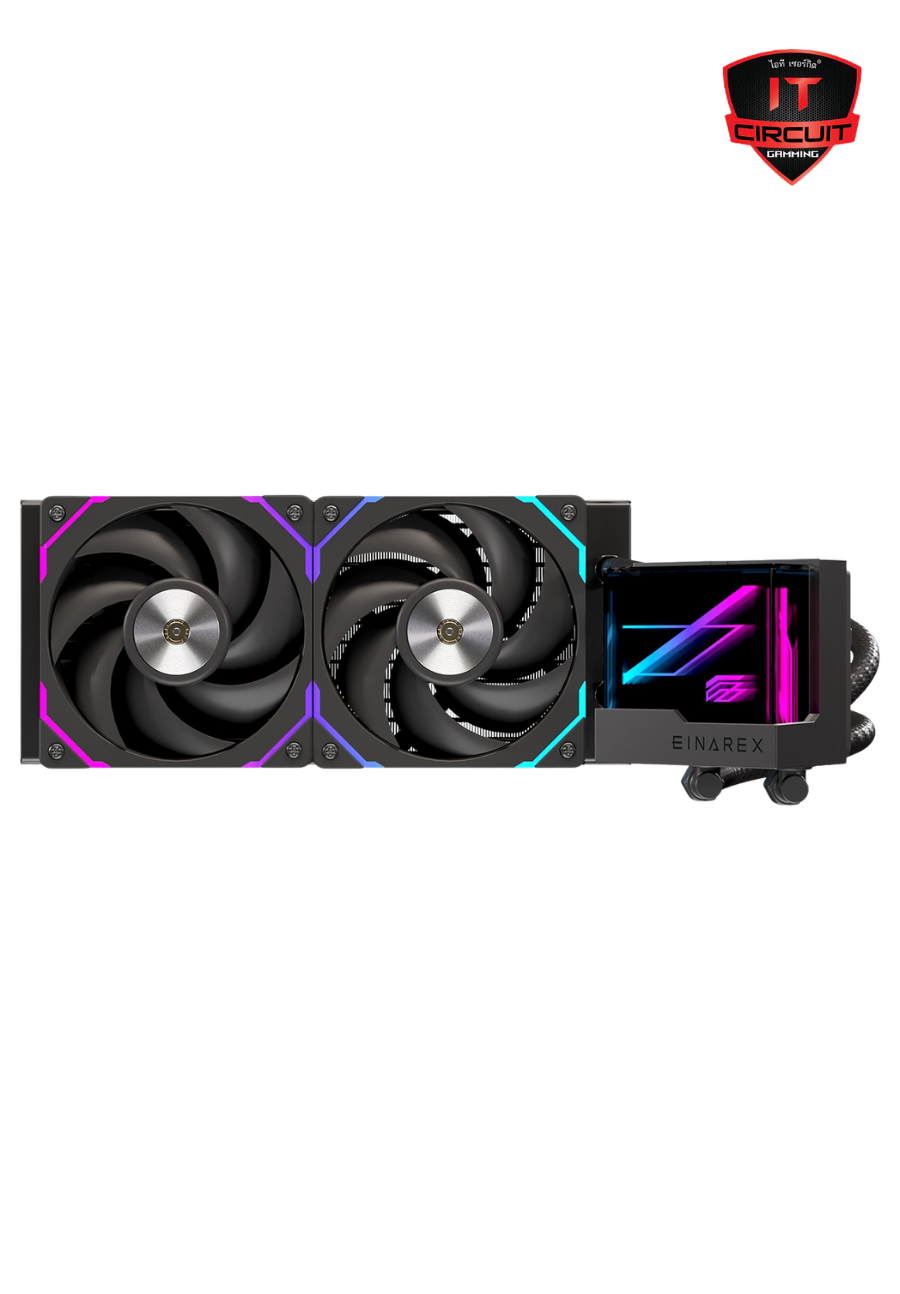 LIQUID COOLING (ชุดน้ำปิด) Einarex VERTEX 240 (TDP280W) Black ARGB Liquid Cooler SN281025B290Y