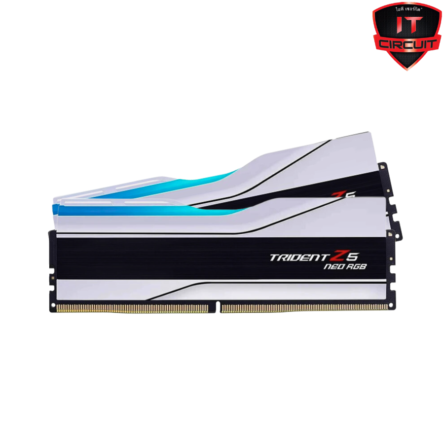 RAM (แรม) DDR5(6400) 48GB (24GBX2) G.SKILL TRIDENT Z5 NEO RGB WHITE SN031025T10H