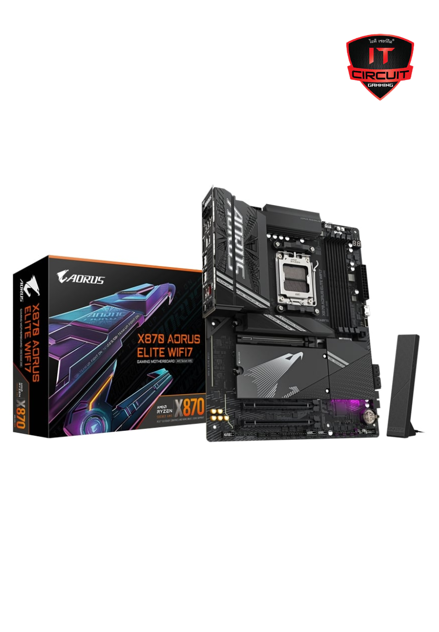 MAINBOARD (เมนบอร์ด) (AM5) GIGABYTE X870 AORUS ELITE WIFI7 DDR5 (REV. 1.1) SN211025B240Y