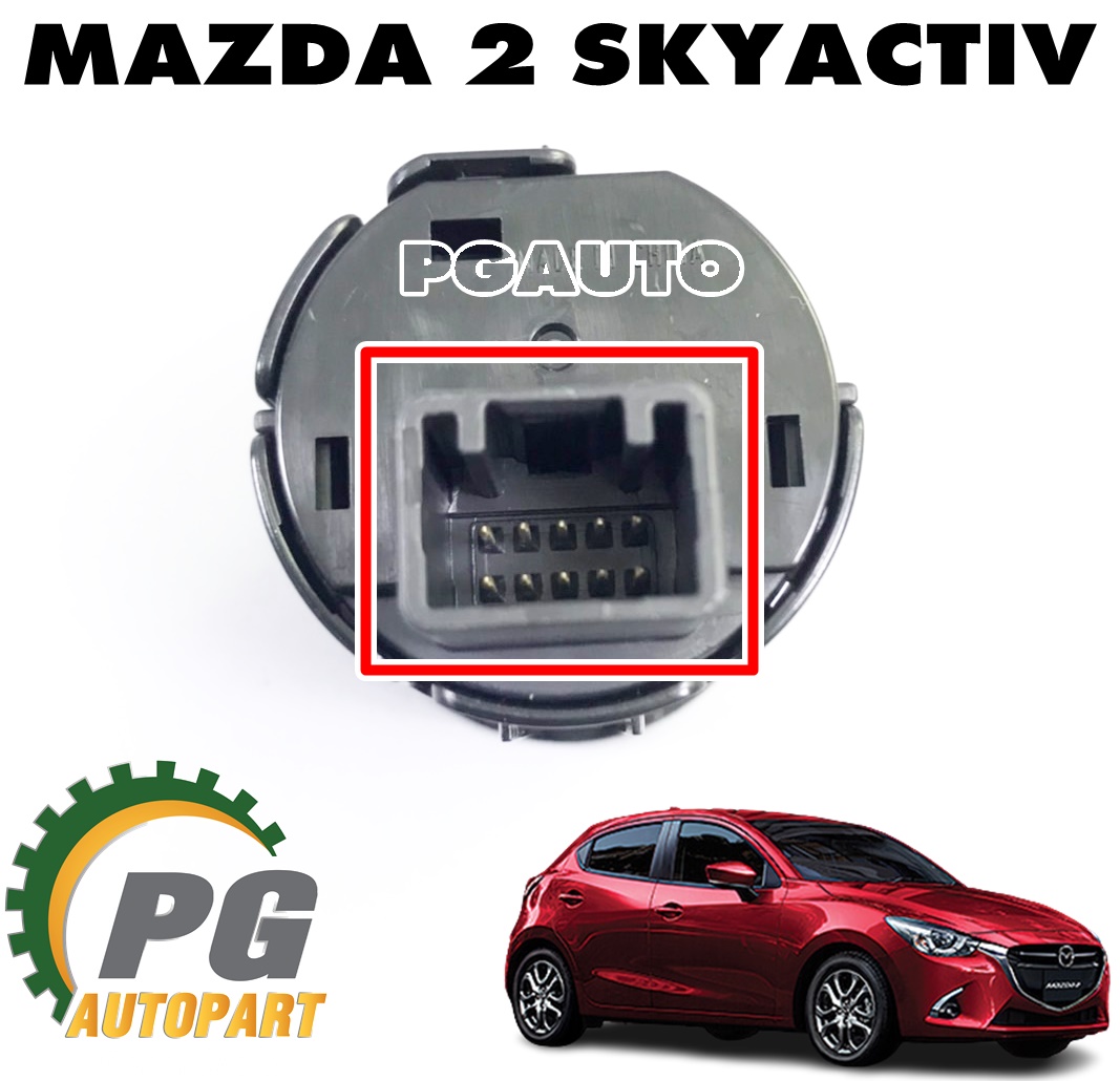 ปุ่มกดเปิด-ปิดเครื่องยนต์ MAZDA 2 SKYACTIV ปี 2014-2022 (1 ชิ้น) แท้ / รูปจริง