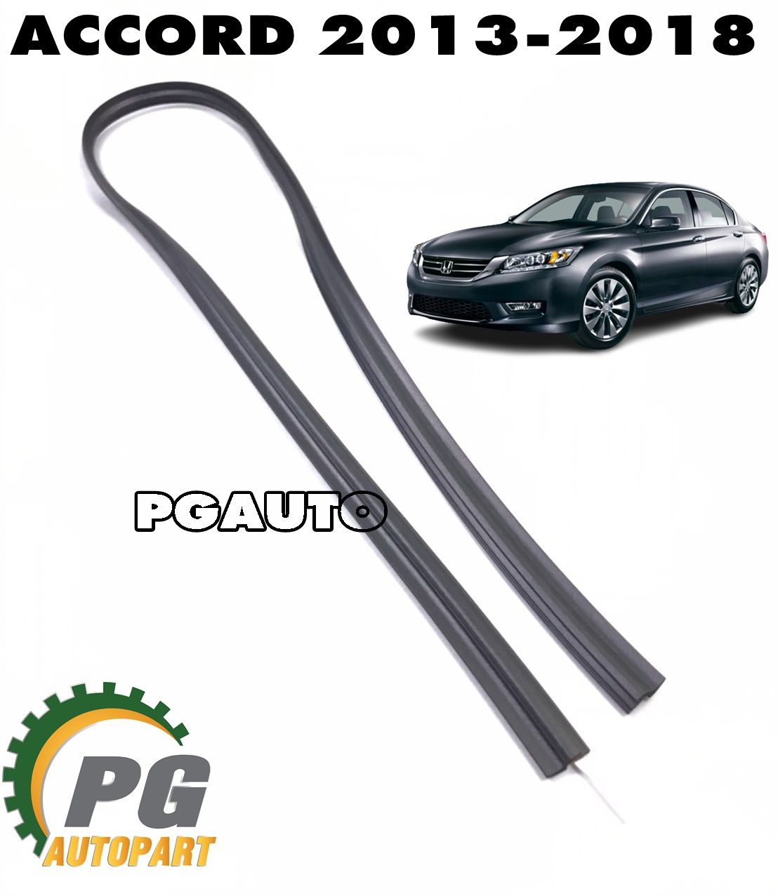 คิ้วกระจกบังลมหน้า-บน HONDA ACCORD G9 ปี 2013-2018 แท้ศูนย์ (1ชิ้น) / รูปจริง