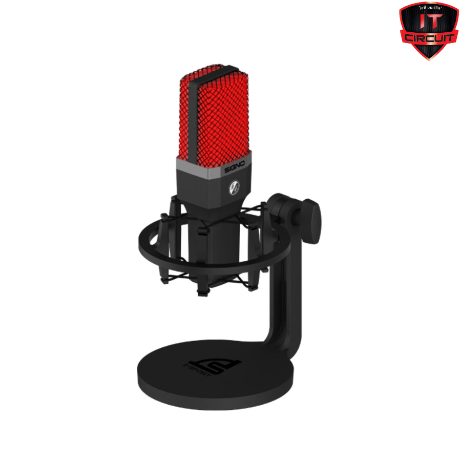 MICROPHONE (ไมค์เกมมิ่ง) WIRELESS SIGNO MP-708 MARROX BLACK (USB-C) SN071025T100H
