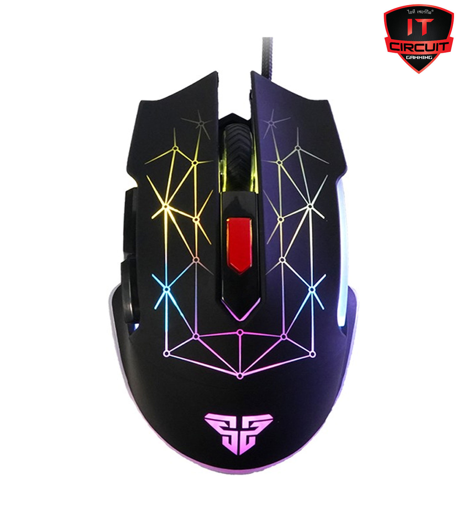 MOUSE (เมาส์) FANTECH BLAST X7S MACRO RGB GAMING MOUSE (BLACK)