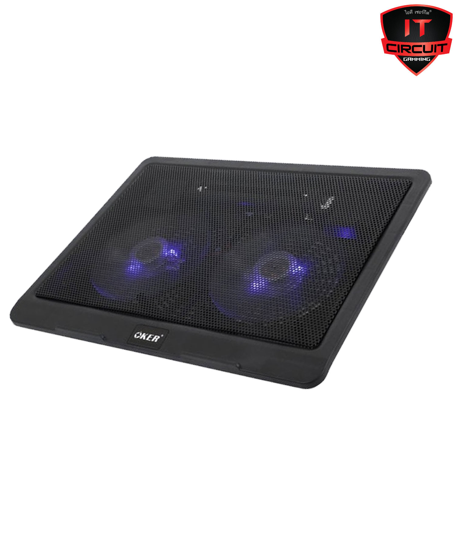Cooler Pad (2 Fan) OKER C-192 Black