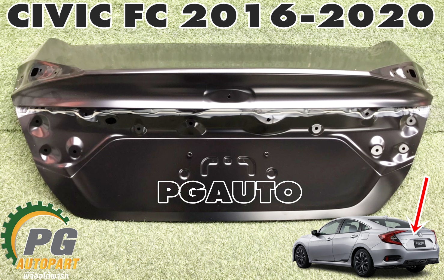 ฝากระโปรงท้าย HONDA CIVIC FC ปี 2016-2020(1 ชิ้น) แท้ / รูปจริง